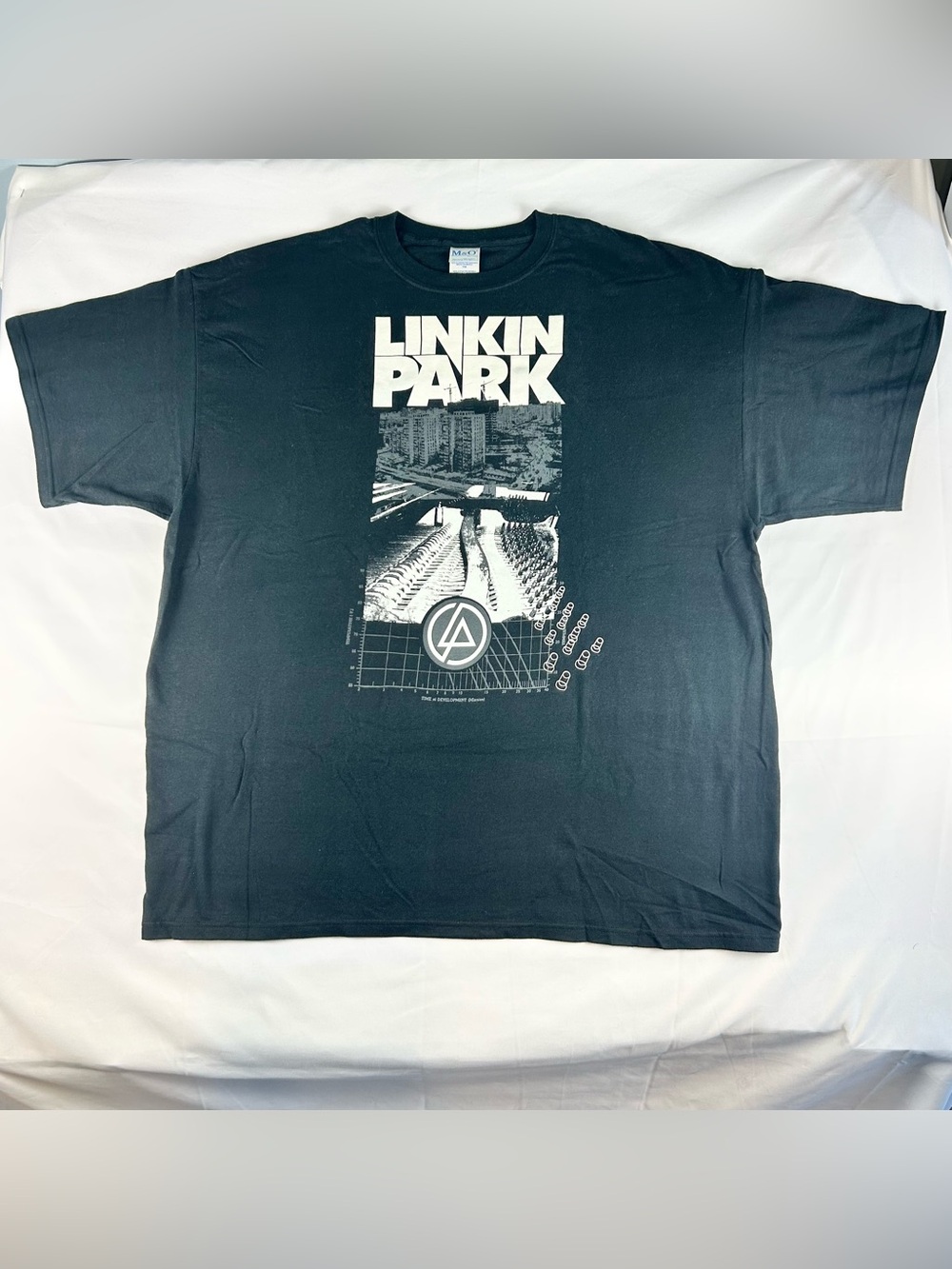Linkin Park Tshirt Men's Band Nu Metal 2XL Black 2000s Vintage Y2K